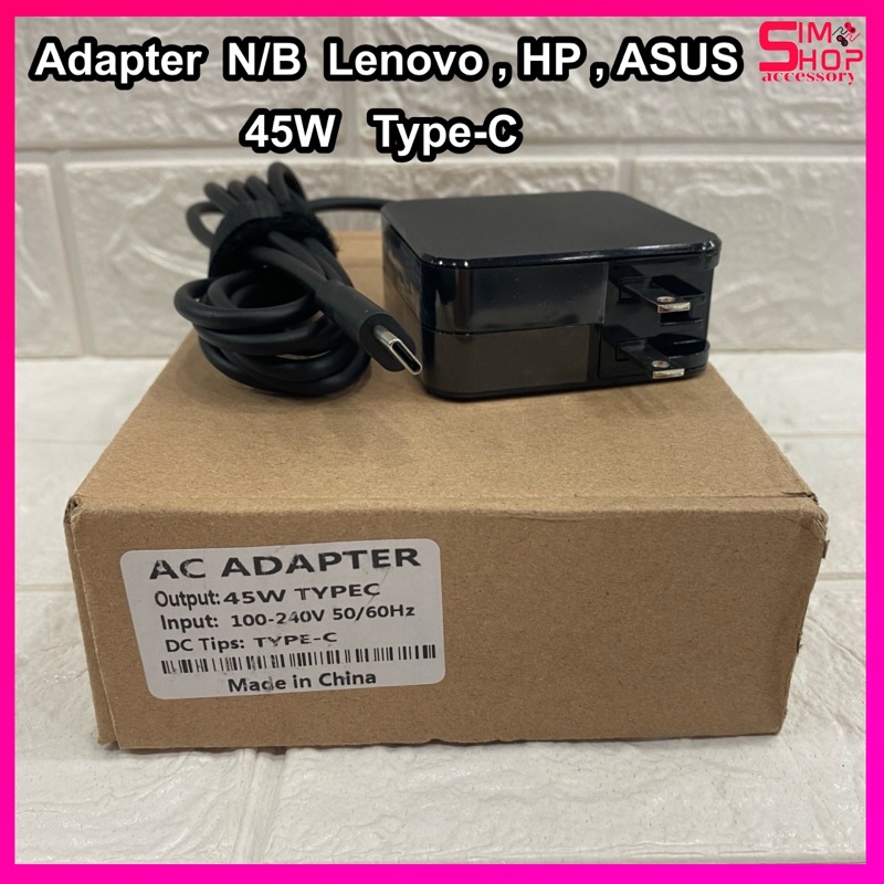 Adapter N/B  45W TYPE-C Steam Deck Type C Quick Charger Power Adapter พร้อมสายชาร์จปลั๊ก US 100-240V