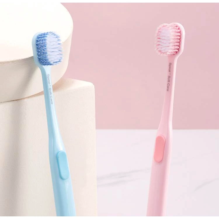(แพ็คเกจใหม่) Dr.white แปรงสีฟันคู่ ราคาประหยัด ขนนุ่ม ถนอมเหงือก ด้ามแปรงจับถนัดมือ