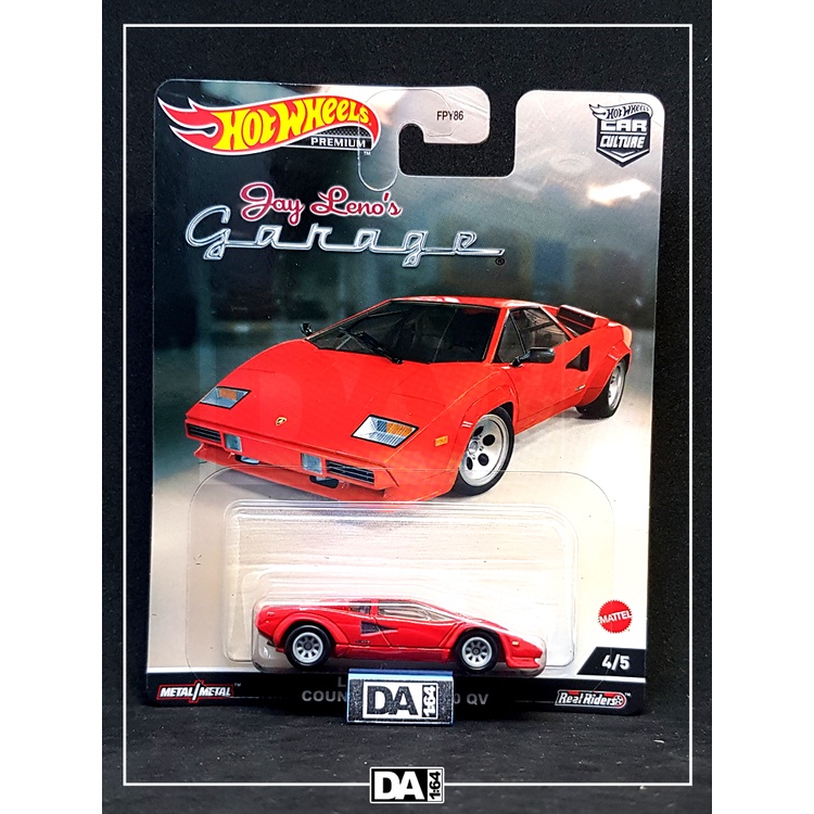 HOT WHEELS Jay Leno - Lamborghini Countach LP 5000 QV พร้อมตัวป้องกัน