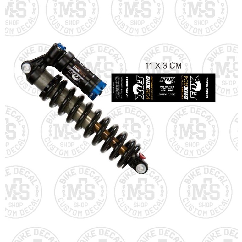 สติ๊กเกอร์สติ๊กเกอร์หลังโช้คจักรยาน MTB fox dhx rc4