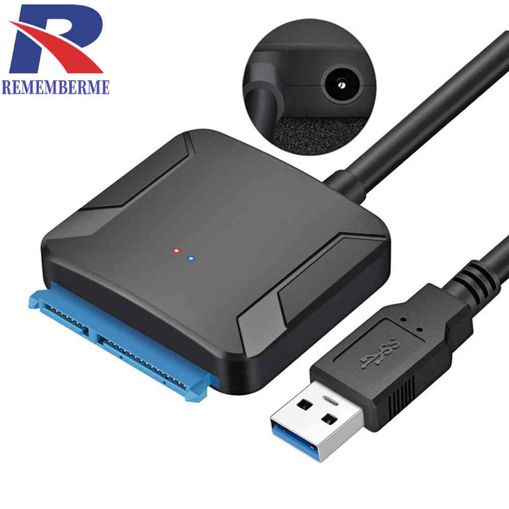 Sata to USB อะแดปเตอร์ USB 3.0 to Sata 3 สายเคเบิ้ล สําหรับ 2.5in 3.5in Hard Disk Drive #8