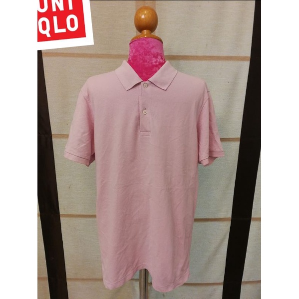 UNIQLO Brand_2nd hand เสื้อโปโลแขนสั้นผ้าฝ้าย+Polyester​/ Size​ XL / แท้มือสองกระสอบนำเข้า​ (Made in Vietnam 🇻🇳​)