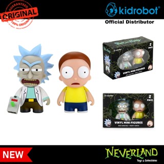 KIDROBOT Raygun Rick &amp; Morty Vinyl Mini Figure 2-Pack