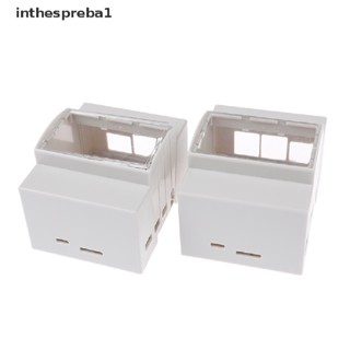 Inthespreba1^^ เคส ABS สีขาว สําหรับ Raspberry Pi 4B 3B 3B+ 1 ชิ้น