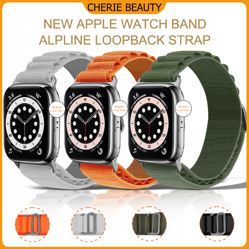 iWatch11 10 9 8 7 6 5 3 2 1 se  หัวเข็มขัดสแตนเลส สายไนลอน สวมใส่ง่าย 41mm38mm40mm ส่งในกรุงเทพฯ 42/44/45/46/49mm ส่งในก