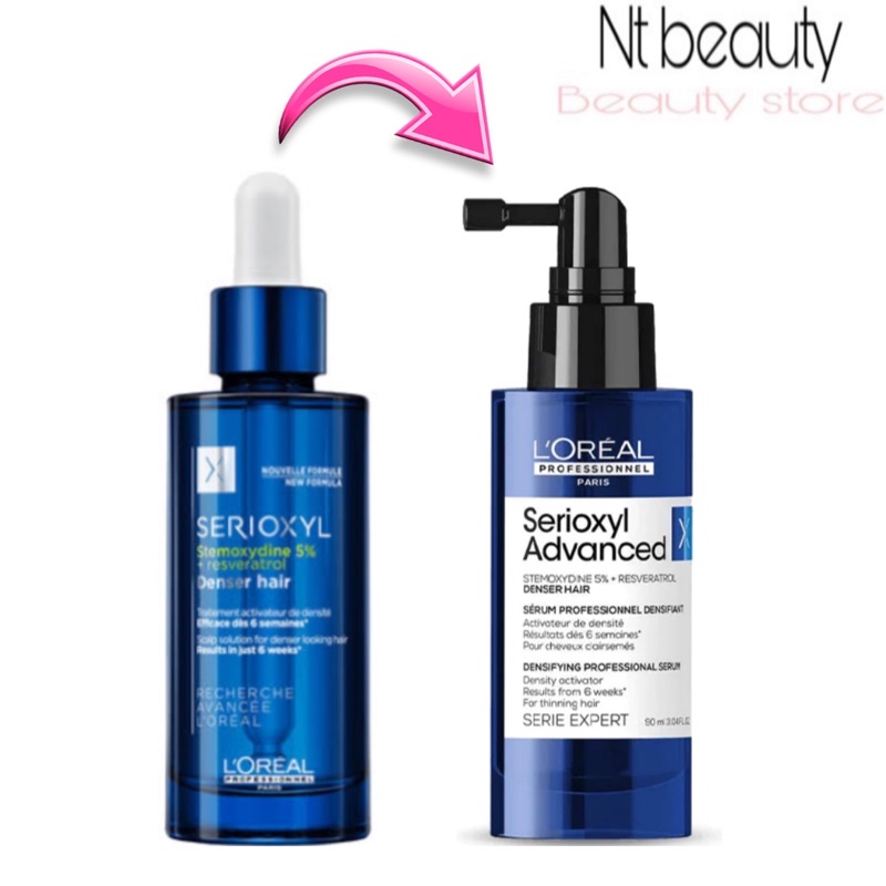 เซรั่มปลูกผม Loreal Serioxyl Denser hair 90ml. ลอรีอัล ซิริอ๊อกซ์ซิล เด็นเซอร์ แฮร์