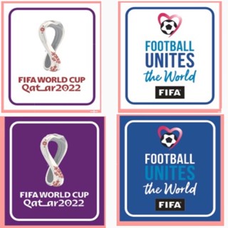 แผ่นแพทช์พีวีซี ลาย World cup 2022 Qatar patch wc patch 2022