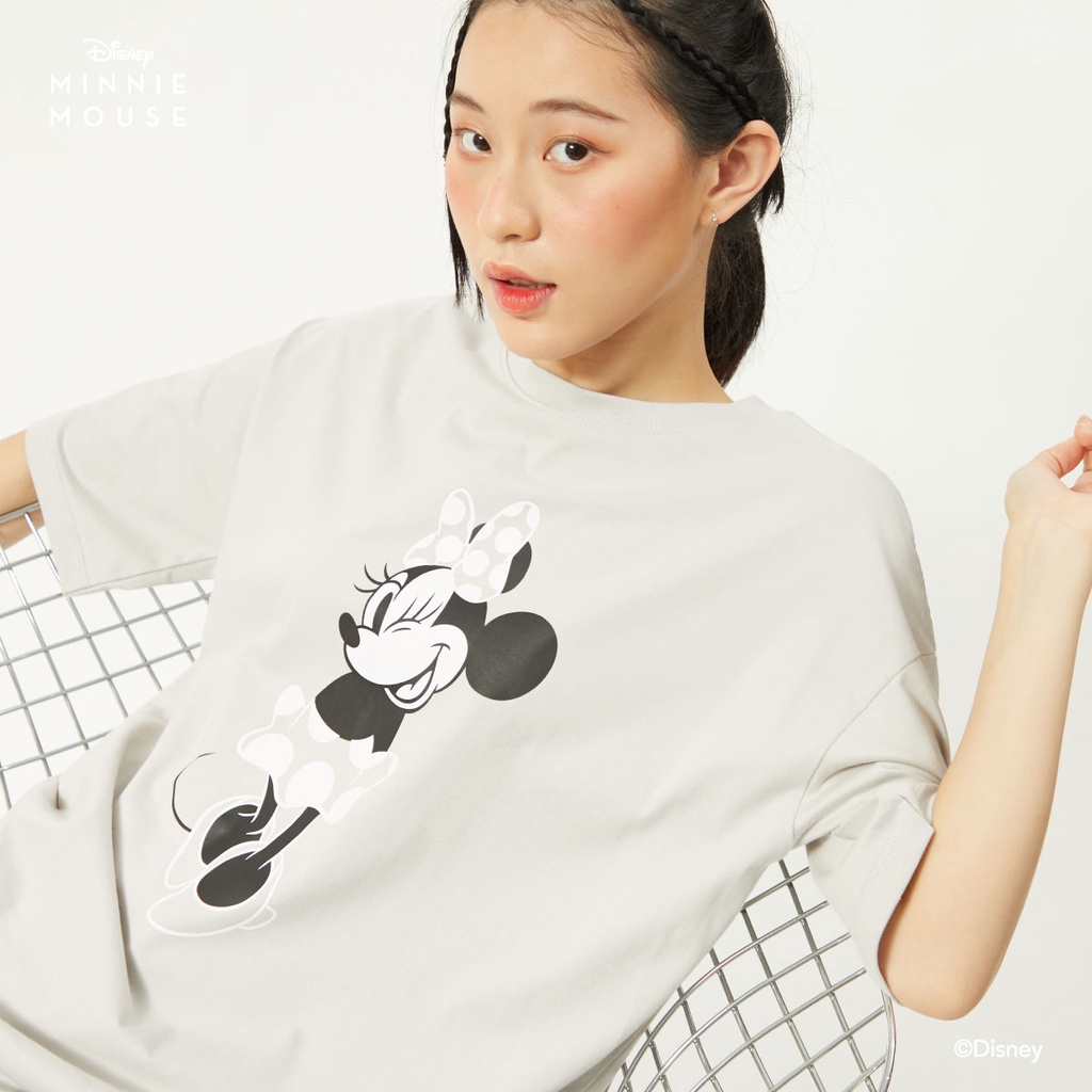 CATCHY x DISNEY เสื้อยืด โอเวอร์ไซส์ ลายมินนี่เม้าส์ รูปที่ 3