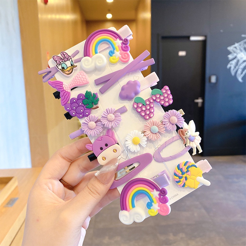 เครื่องประดับผม กิ๊บติดผม ลายเจ้าหญิงน่ารัก สําหรับเด็กผู้หญิง - รูปที่ 4