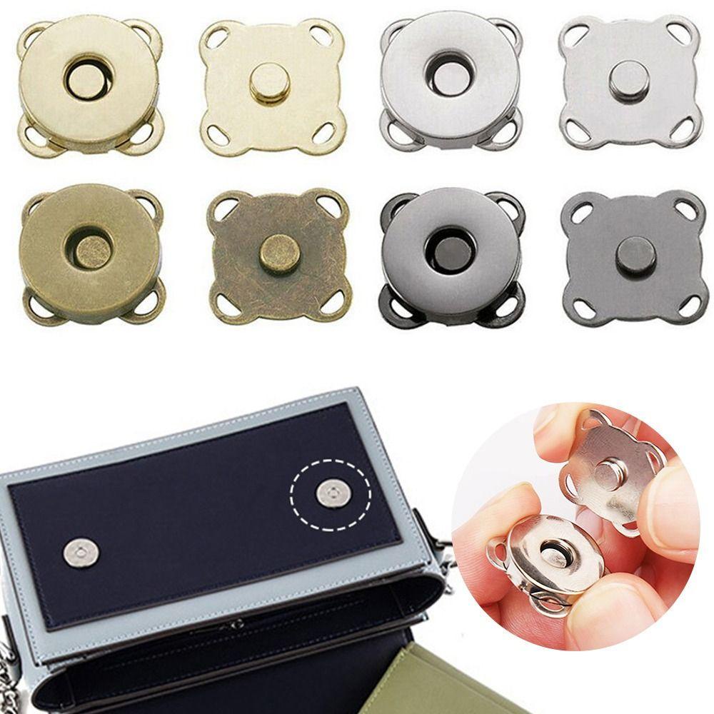 Roxul 1 คู่ Plum Blossom ปุ่มโลหะ, DIY 14/18 มม.Fasteners Clasps ปุ่ม,กระเป๋าถือ Self-เย็บกระเป๋าสตางค์ Craft Snap ปุ่มสําหรับเสื้อผ้ากระเป๋ารองเท้า