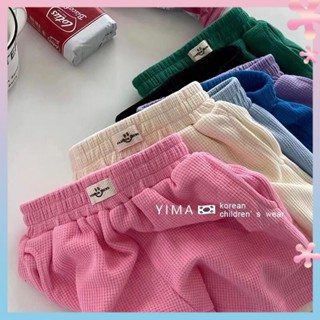 Girls summer new casual sports short pants small and medium children ins Hong Kong style trendy all-match loose cropped pants