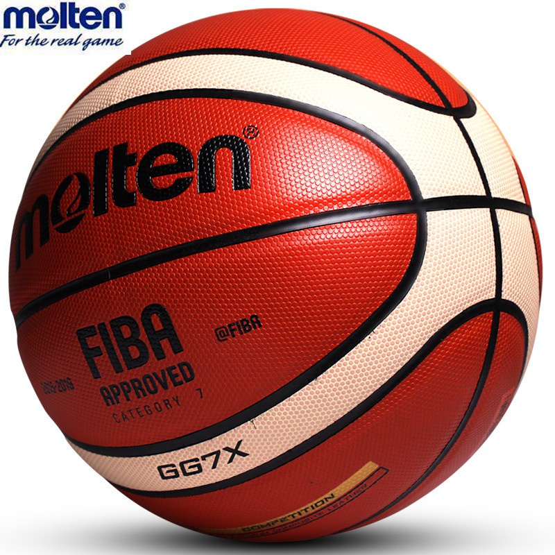 บาสเก ็ ตบอลหนัง Molten GG7X - ไซส ์ 7 - ฟรีเข ็ มปั ๊ ม + ถุงตาข ่ ายบอล