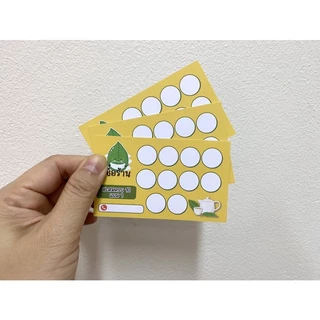 บัตรสะสมแต้ม ใบกระท่อม/น้ำกระท่อม ใส่ชื่อร้านเบอร์โทรฟรี