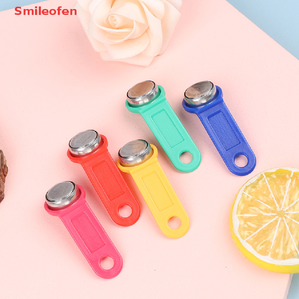 [Smileofen] 1 ชิ้นพลาสติกที่สามารถเขียนได้ RFID Touch Memory Key TM Card iButton Copy Card Sauna Key