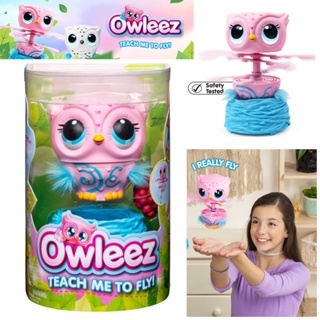 นกฮูกบินได้จริง Owleez, Flying Baby Owl Interactive Toy with Lights and Sounds (Pink), for Kids Aged 6 and Up