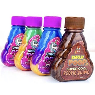 สไลม์ slime ของเล่น ของเล่นคลายเครียด unicorn poop poopie emoji