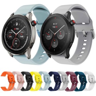 สายนาฬิกาข้อมือซิลิโคน 22 มม. 20 มม. อุปกรณ์เสริม สําหรับ Amazfit GTR 4 3 2 2E GTS 4 Mini Bip 3 Pro