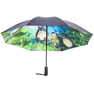 Ghibli Totoro Umbrella Sun Rain Umbrella Parasol Female Plegable Sombrillas Paraguas Guarda Chuva Totoro Parapluie