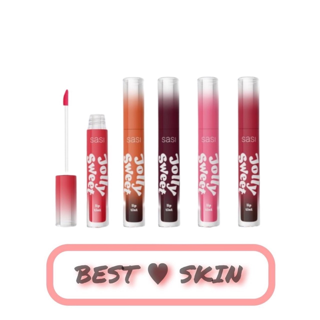 Sasi Jolly Sweet Lip Tint New ลิปทินท์สูตรน้ำเนื้อแน่น ศศิ 5 เฉดสี [3 g.]