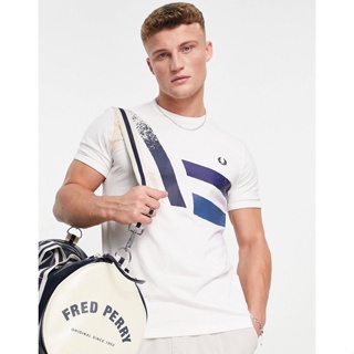 Fred Perry Reissues Abstract Print T-Shirt in White