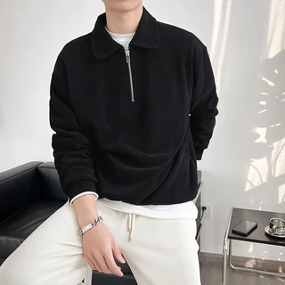 Polo 8240 เสื้อโปโลแขนยาว คอปกมีซิป กันหนาว