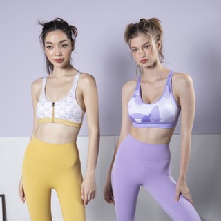 Momo zipper sporty set &amp; Purple butterfly sporty set - ชุดออกกำลังกาย