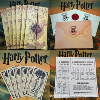 สมุดบันทึก ลายแผนที่ Harry Potter สไตล์เรโทร สําหรับโรงเรียน