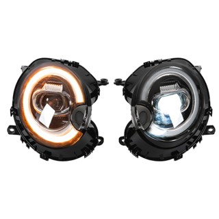 Arionza ไฟหน้าไดนามิก Led แบบเปลี่ยน สําหรับ Cooper R55 R56 R57 R58 R59 2007‐2015 Lhd