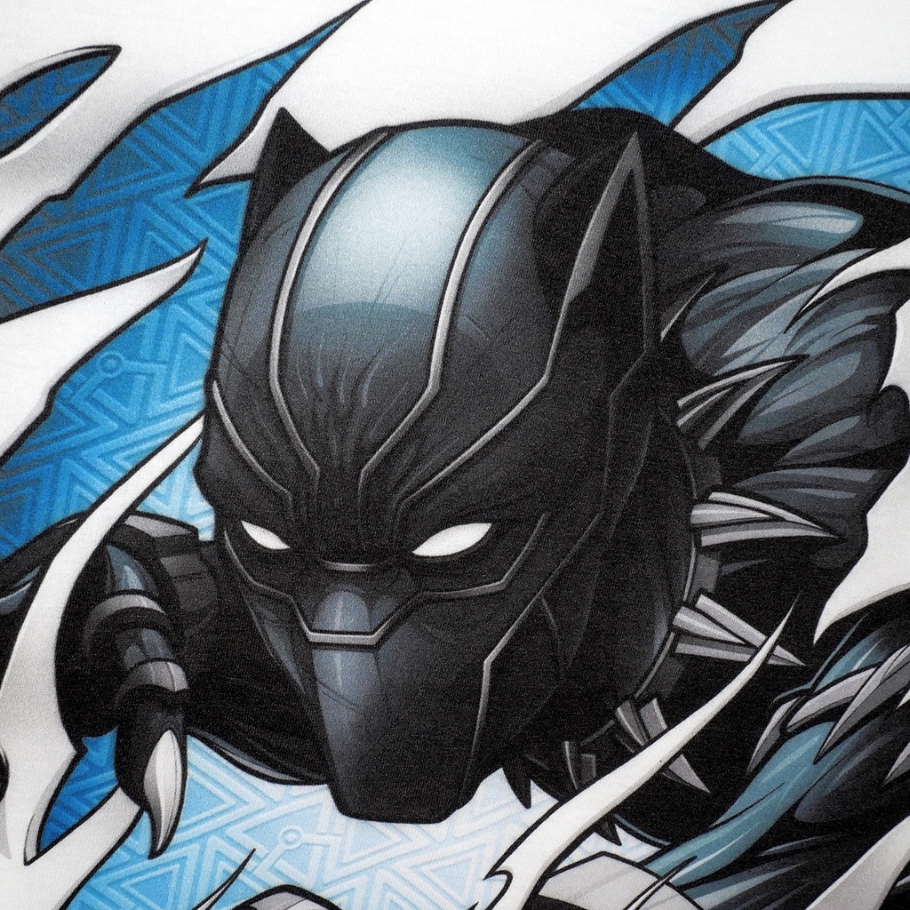 Power 7 Shop เสื้อยืดการ์ตูน มาร์เวล Black Panther ลิขสิทธ์แท้ MARVEL COMICS T-SHIRTS (MVX-315) — صورة 6