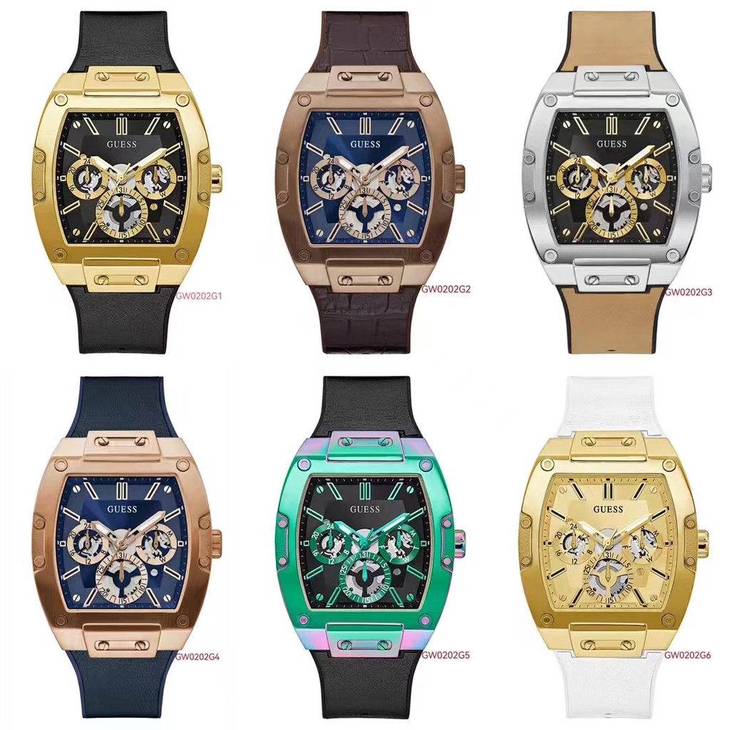 GUESS นาฬิกาผู้ชาย Casual นาฬิกา GW0202G1 GW0202G2 GW0202G3 GW0202G4 GW0202G5 GW0202G6 GW0202G7 GW07