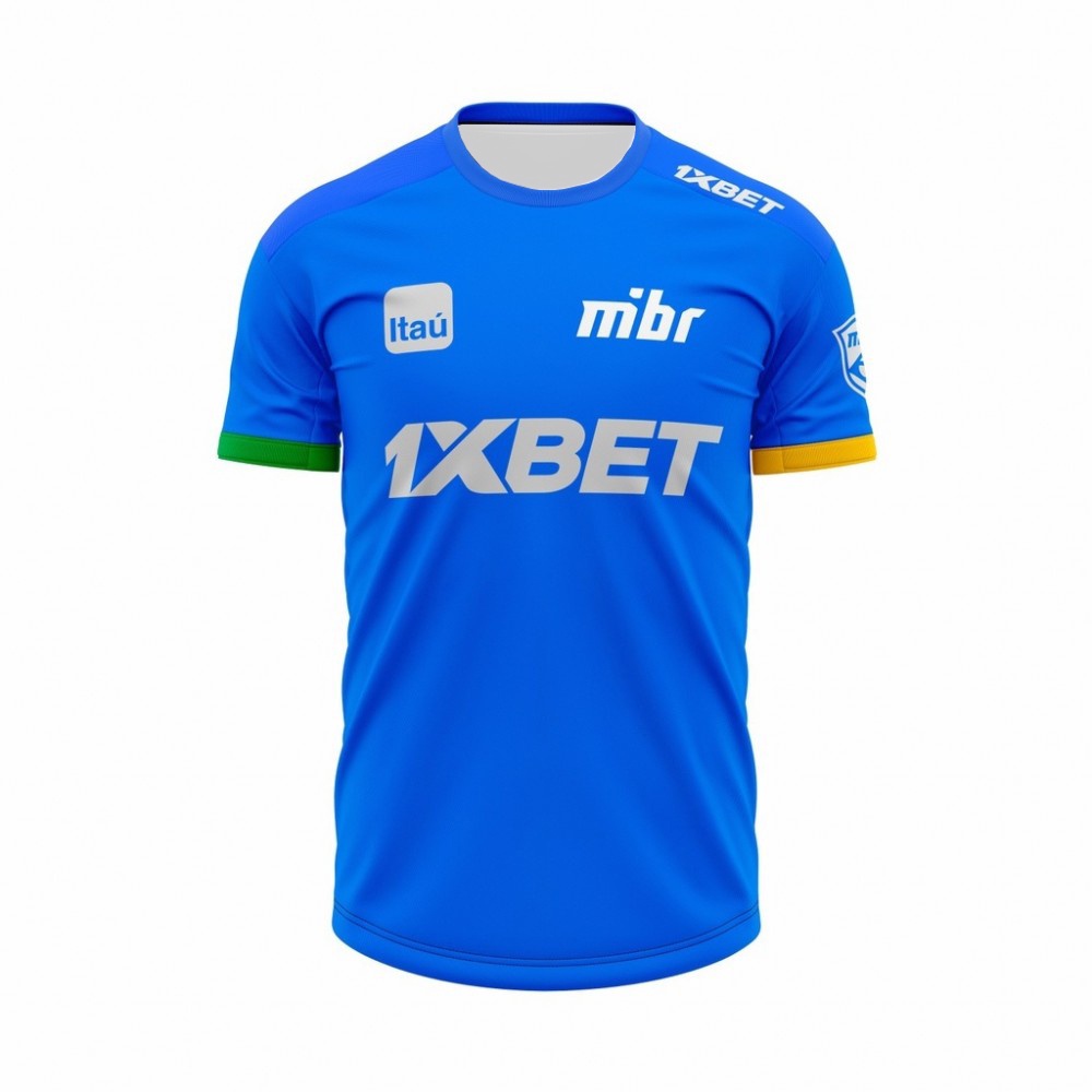 CSGO ทีม MIBR Blue Uniform Jerseys แฟนเกม Tees เสื้อเสื้อผ้าสําหรับผู้ชายผู้หญิงที่กําหนดเองชื่อ Top