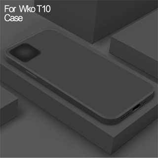 สําหรับ WIKO T10 เคส สําหรับ WIKO สีดํา กันกระแทก เคสซิลิโคน TPU นิ่ม