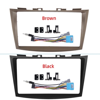 Fascia แผงวิทยุรถยนต์ เครื่องเล่น MP5 สเตอริโอ กรอบ 9 นิ้ว สําหรับ Suzuki Swift 2010-2017 Android