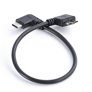 Type-c USB 3.0 Micro B เคเบิ้ลมุม USB 3.1 เชื่อมต่อข้อมูล