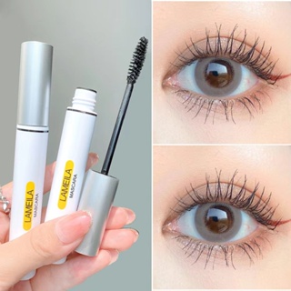 มาสคาร่าไฟเบอร์ กันน้ำ สีดำ ขนตาหนา ยาว ขนตางอน ราคาถูก มาสคาร่า mascara lameila-740