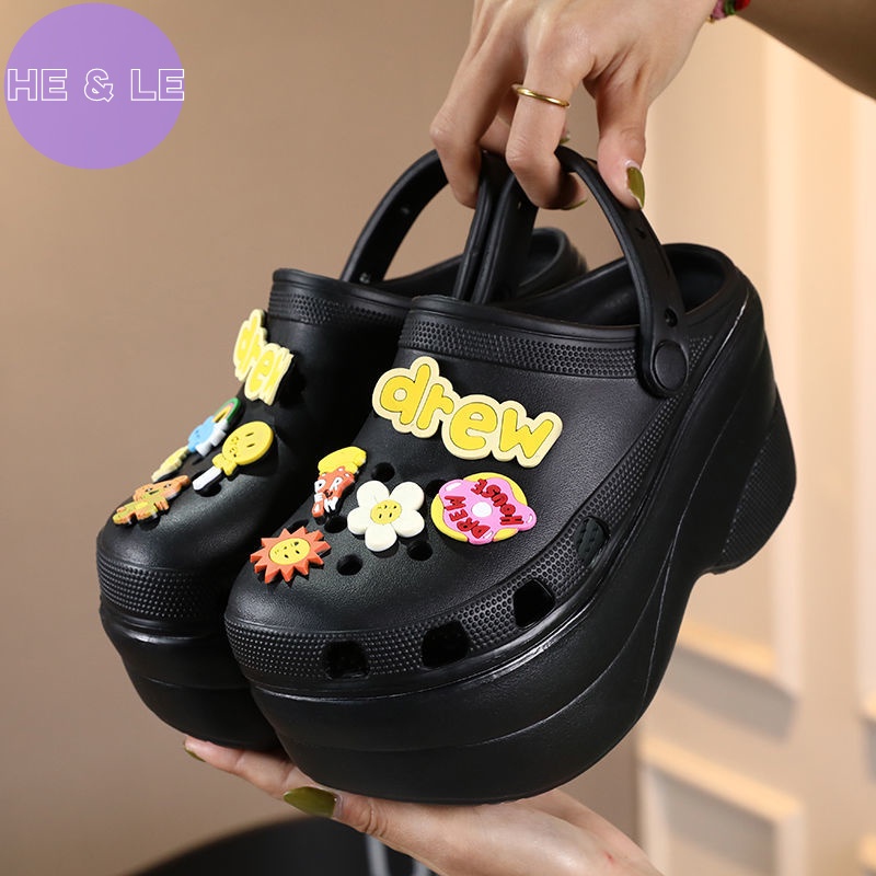 รองเท้าส้นสูง 10 เซนติเมตร พื้นหนา diy สําหรับผู้หญิง