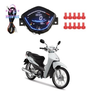 เครื่องวัดความเร็วรอบเครื่องยนต์รถมอเตอร์ไซค์ ดิจิทัล LCD สําหรับ Honda Wave110 Wave110Rs 110Rs