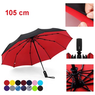 Double Layer Windproof Women&amp;#39;s Automatic Umbrella Female Male Business Ten Bone Three Folding Men&amp;#39;s Umbrella Lar