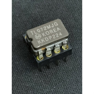 Dual OP-AMP ออปแอมป์ TL072MJG ตัวถังเซรามิค ผลิตที่ Korea ของแท้ พร้อมส่ง