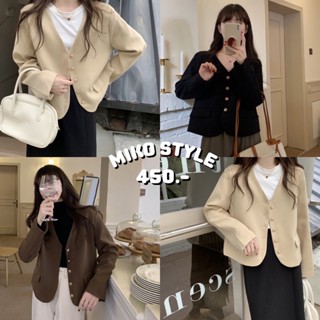 พร้อมส่งจากไทย MIKO STYLE - STELLA BLAZER 🎟️ ใส่โค้ด WYHZPK ลดเหลือ 405.-