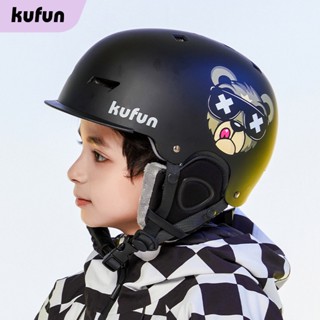 Kufun หมวกกันน็อคสกี สโนว์บอร์ด มืออาชีพ อุปกรณ์เพื่อความปลอดภัย สําหรับเด็ก ผู้ใหญ่