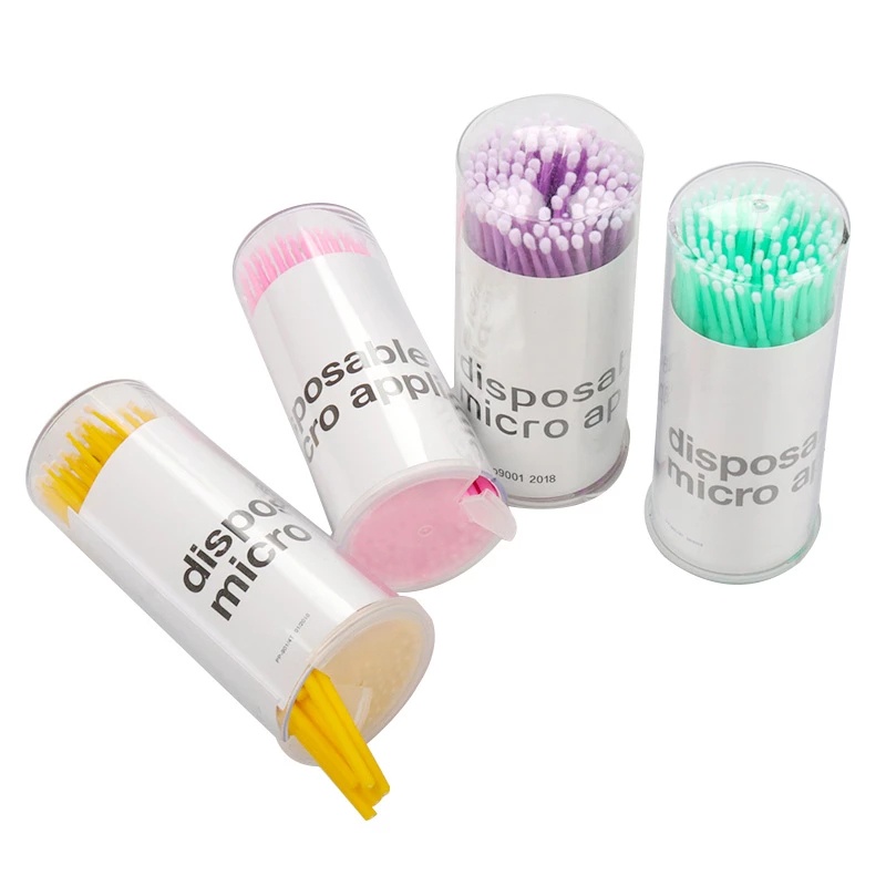 100 pcs Eyelash extension ทิ้ง Micro แปรงมาสคาร่า Wands Swab Microbrush Applicator Wand Eyelashes Removing เครื่องมือผู้หญิงแปรงแต่งหน้า make เครื่องมือ – โปรปัง