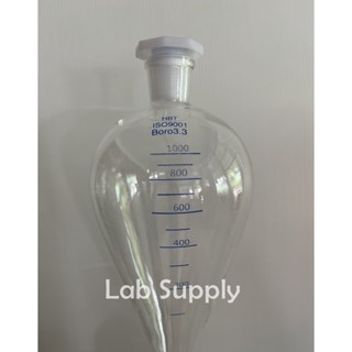 HBT_Separating Funnel PTFE Key 1000 ml , 2000 ml กรวยแยกสาร