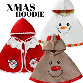 Xmas Hoodie ตัวนี้เป็นเสื้อคลุม สกรีนหน้าการ์ตูนรับเทศกาล(FANCY209)