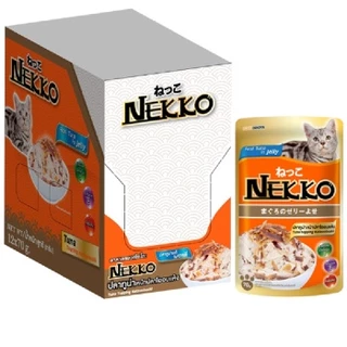 (ยกโหล 12ซอง) Nekko 70g x 12ซอง ถูกจริง🔥 อาหารเปียกแมวเน็กโกะ ขนาด70กรัม จำนวน 12ซอง