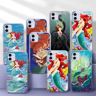 เคสโทรศัพท์มือถือแบบนิ่ม TPU ใส ลายการ์ตูนนางเงือกน่ารัก ERT40 สําหรับ Samsung A01 EU A02 M02 A02S A03S A10 A10S A11 A12 A20 A30 A20S