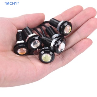 Mchy&gt; ใหม่ หลอดไฟตัดหมอก LED DRL 9W 12V 18 มม. สีแดง สําหรับรถยนต์