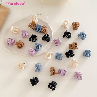 Purelove&gt; ใหม่ กิ๊บติดผมหน้าม้า อะคริลิคถัก ลายดอกไม้ สีดํา ขนาดเล็ก สไตล์เจ้าหญิง 6 ชิ้น