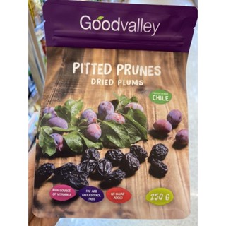 Pitted Dried Prunes ( Brand Goodvalley ) 250 G. ลูกพรุน อบแห้ง ไม่มีเมล็ด ( ตรา กู๊ดวัลเล่ย์ )