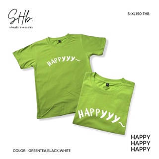 sherbettee|เสื้อยืดลาย happyy